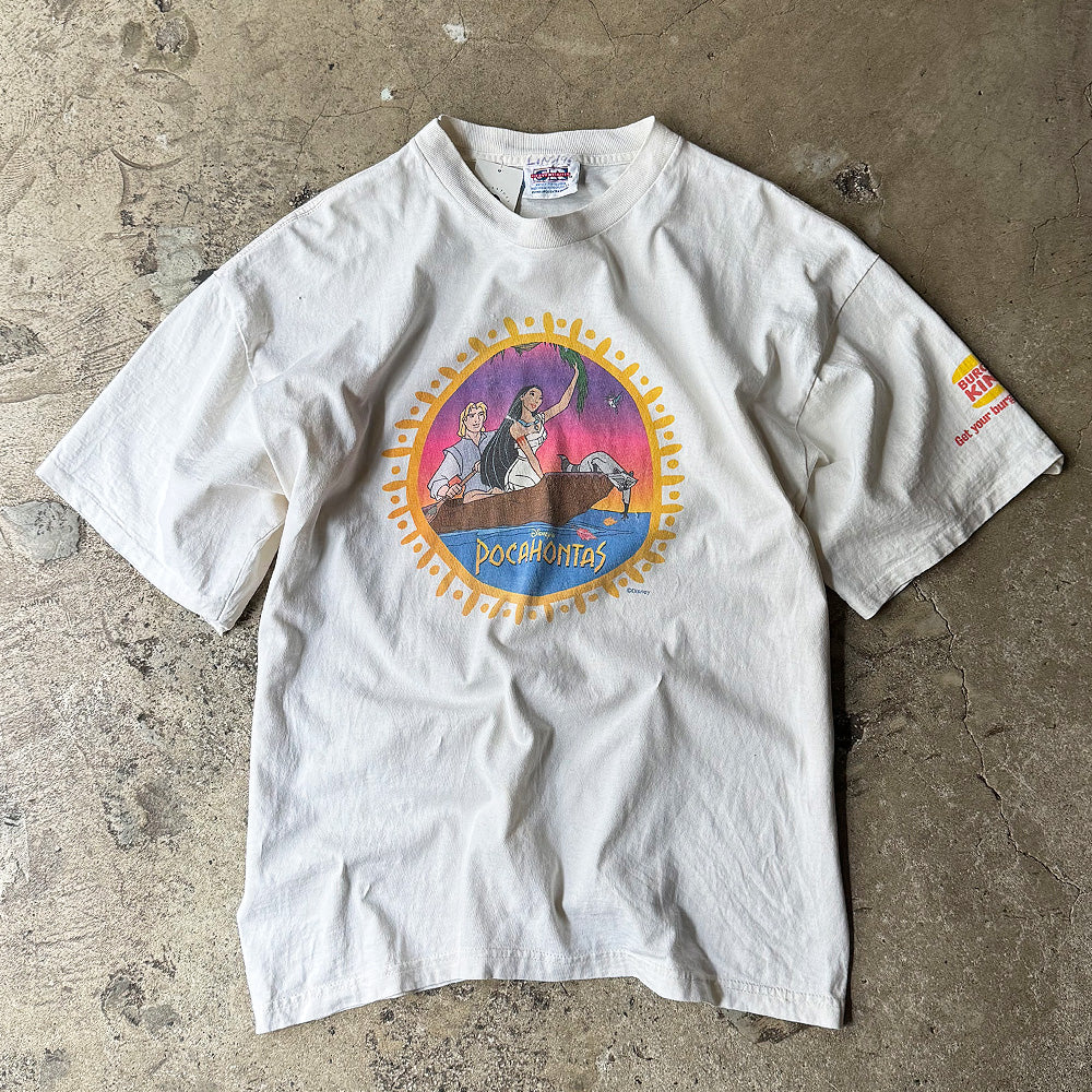 90's Disney “Pocahontas×Burger King” Tシャツ 240325H