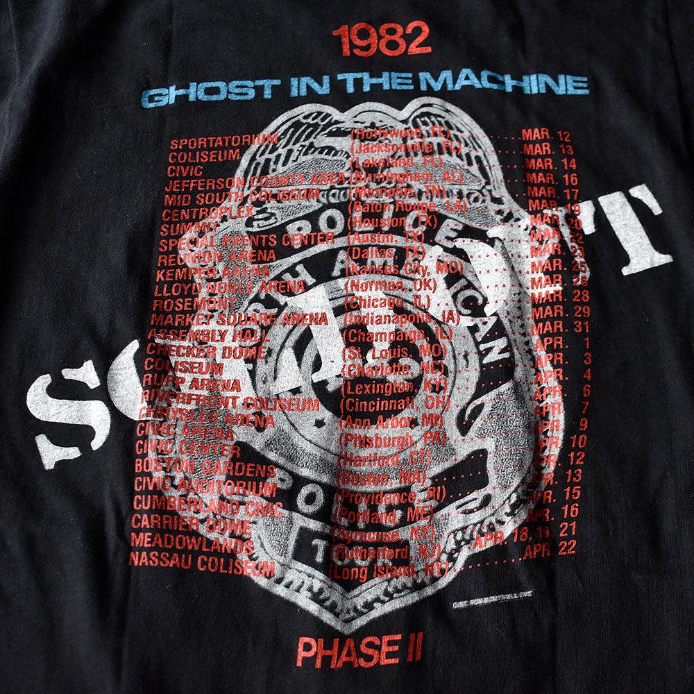 80's The Police “Ghost in the Machine” Tour Tシャツ 250710H