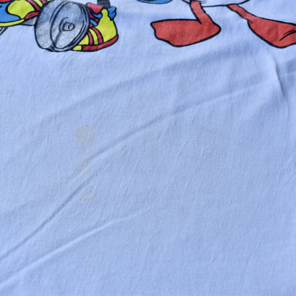 90’s Disney ”Mickey/goofy/Donald” キャラ Tシャツ 240426