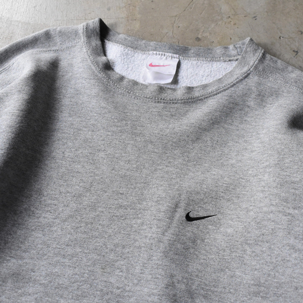 90’s NIKE small swoosh ロゴ刺繍 スウェット USA製 250424