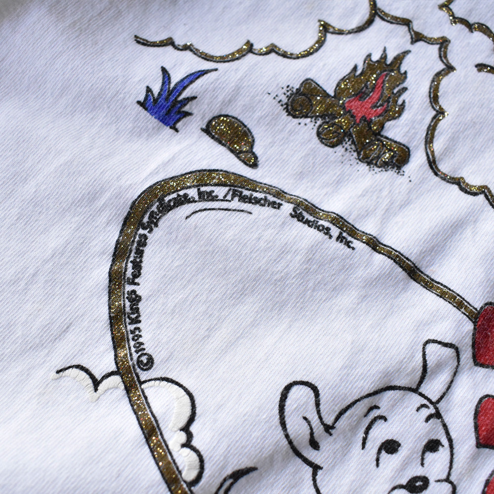 90's “Betty Boop” カウガール ラメプリント キャラTシャツ USA製 240529