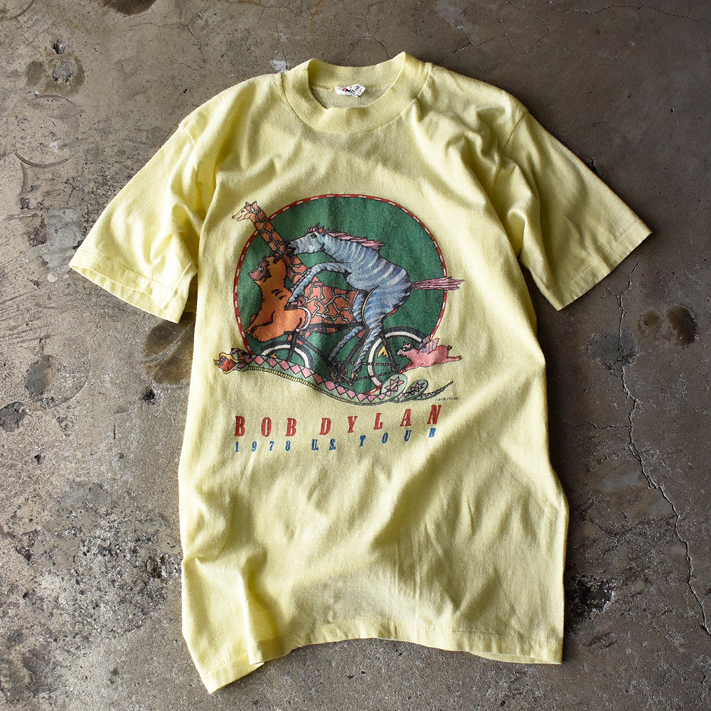 70's Bob Dylan “1978 US Tour” Tシャツ 240419H