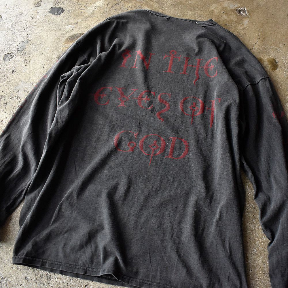 90's TODAY IS THE DAY “In the Eyes of God” ロック ロングスリーブTシャツ 250822H
