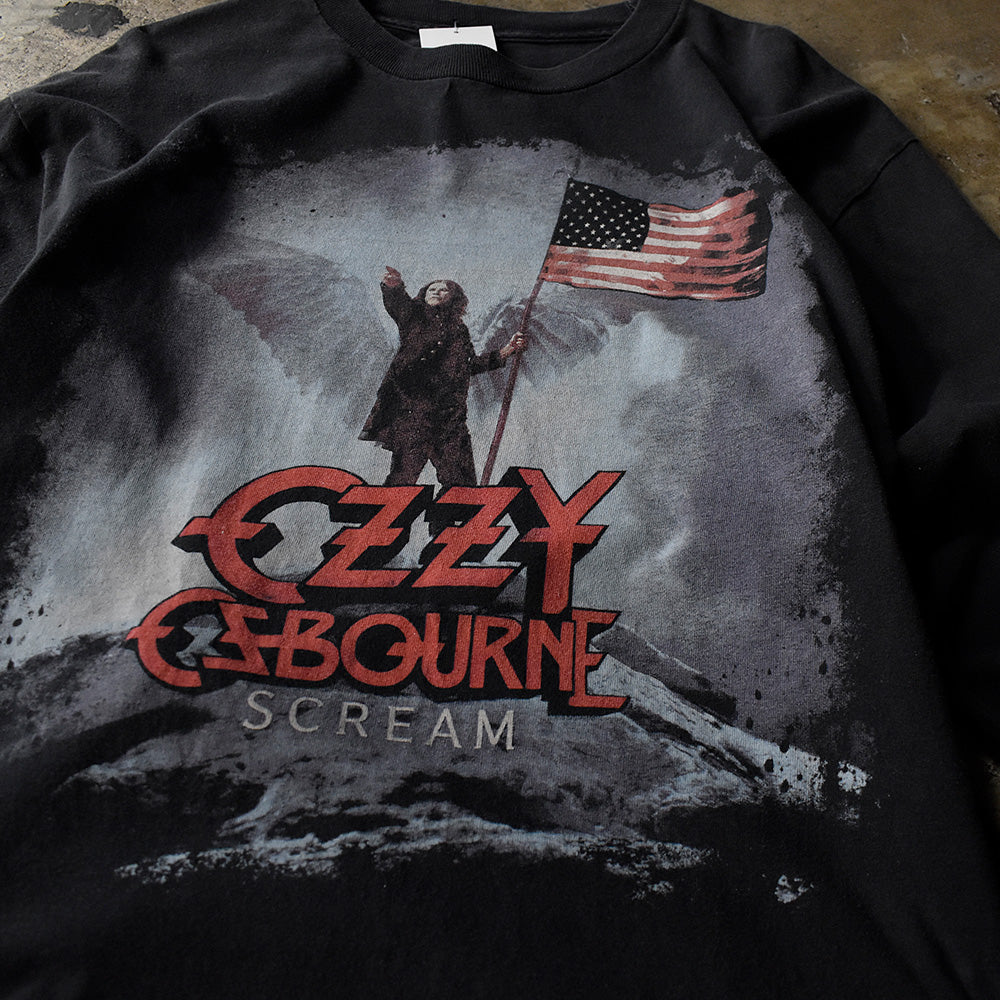 Y2K Ozzy Osbourne “Scream” ロングスリーブTシャツ 231026H