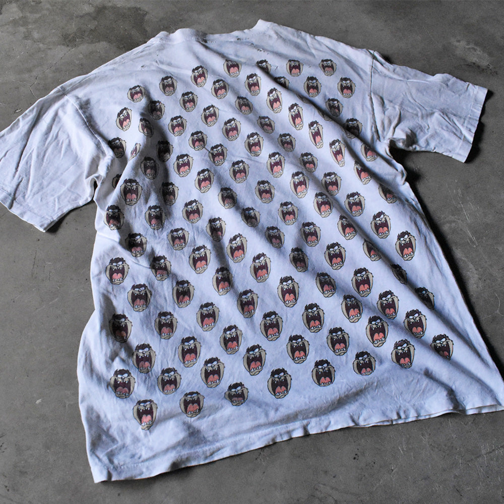 90's Looney Tunes ”TAZ” 総柄 Tシャツ 240421
