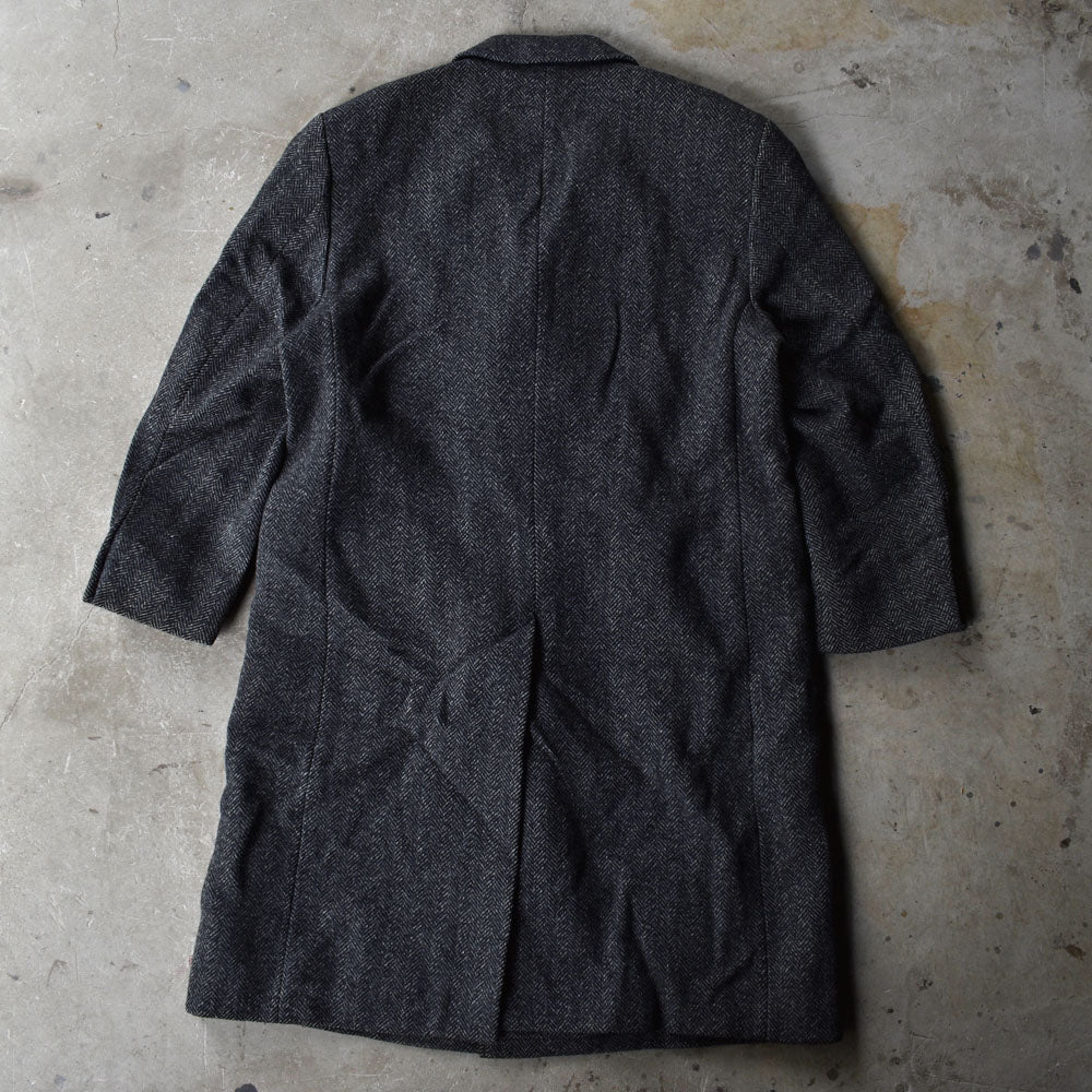 60's Foreman & Clark ヘリンボーン ウールチェスターコート 231205