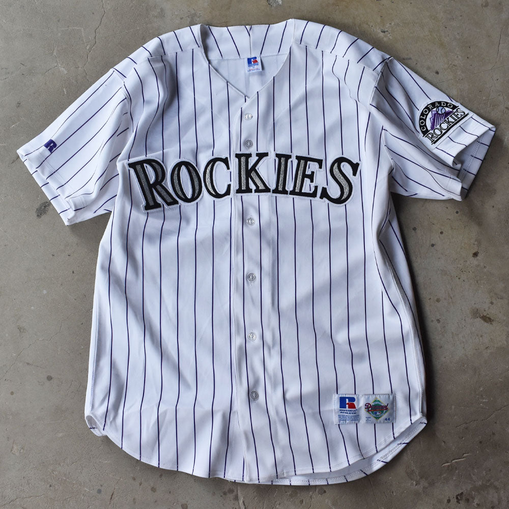 90’s RUSSELL ATHLETIC “MLB Colorado Rockies” ベースボールシャツ USA製 231005H
