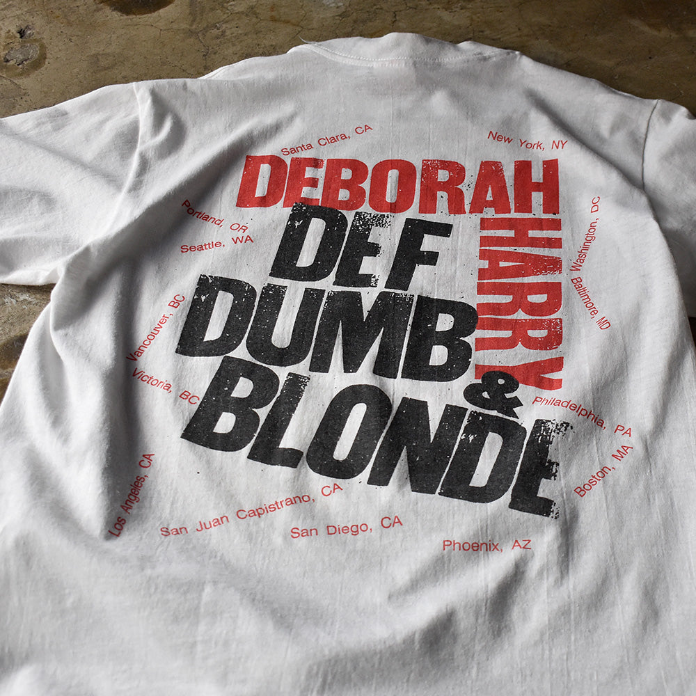80's Blondie/DEBORAH HARRY “Def, Dumb&Blonde” Tour Tシャツ 231007HYY