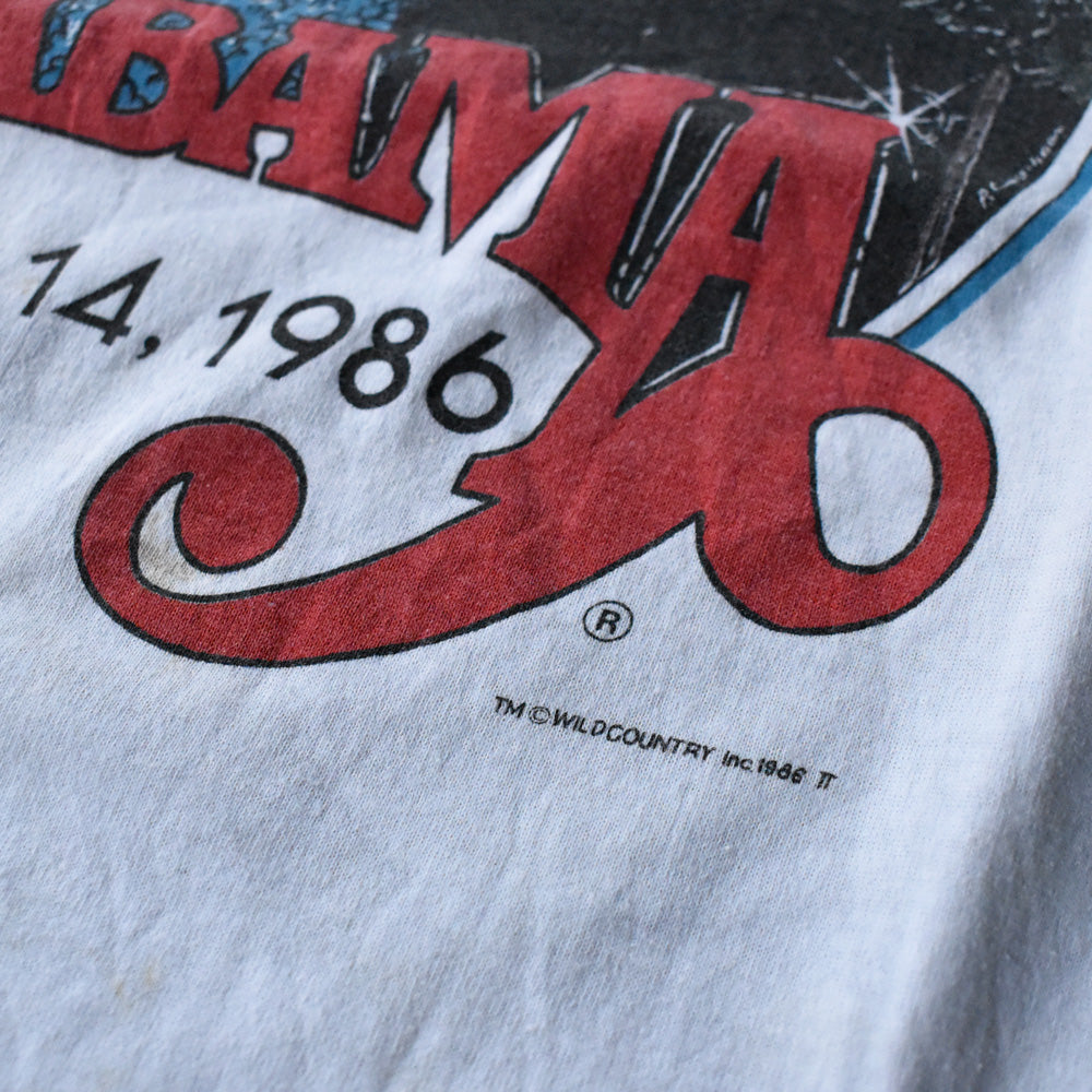 80’s ALABAMA “JUNE JAMMER / JUNE JAM V, JUNE 14, 1986” バンドTシャツ USA製 240712