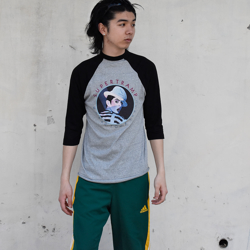 80's Supertramp “Crazy” World Tour ラグランスリーブTシャツ 250430H