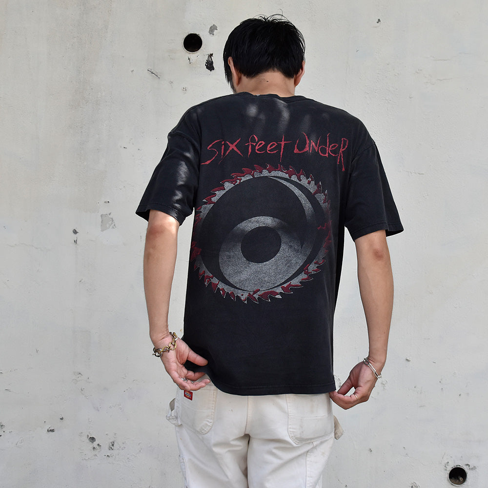 90's Six Feet Under “Maximum Violence“ Chris Barnes ロック Tシャツ 250724H