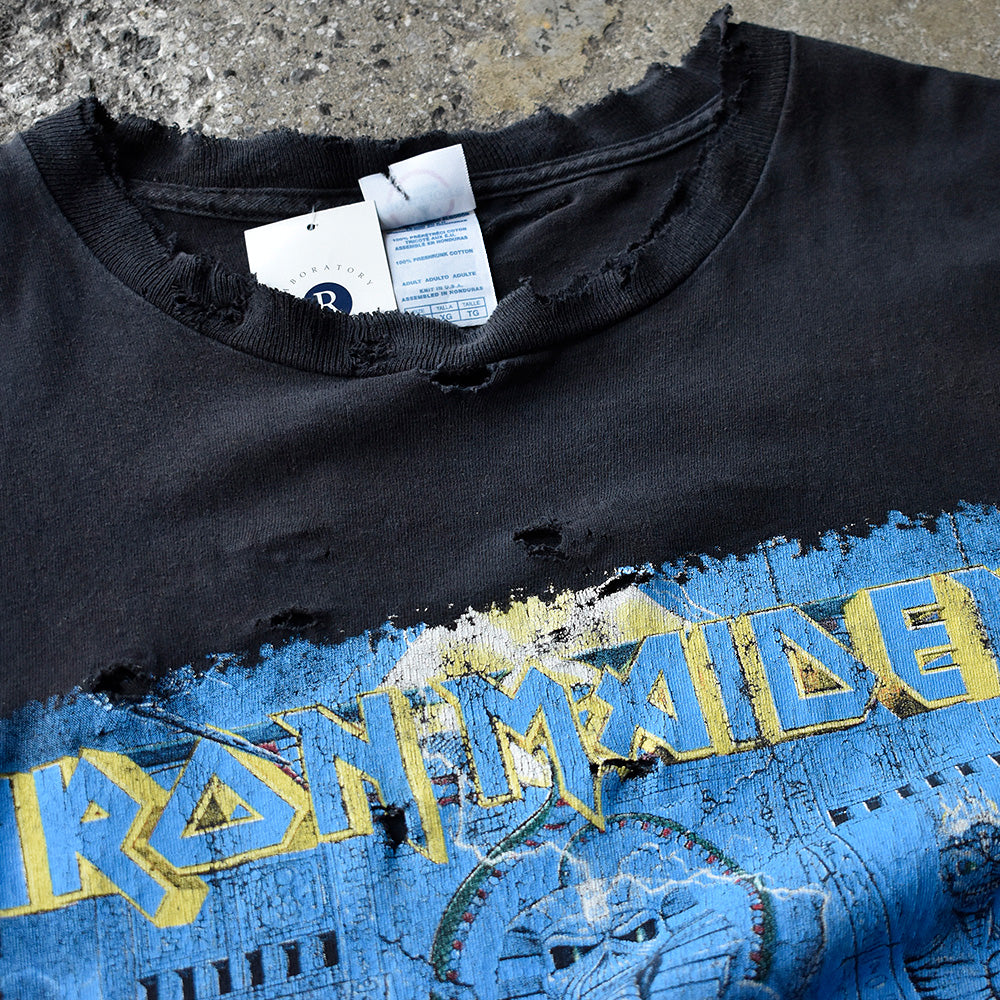 Y2K ボロ! Iron Maiden “Somewhere Back In Time” World Tour ロック Tシャツ 250711H