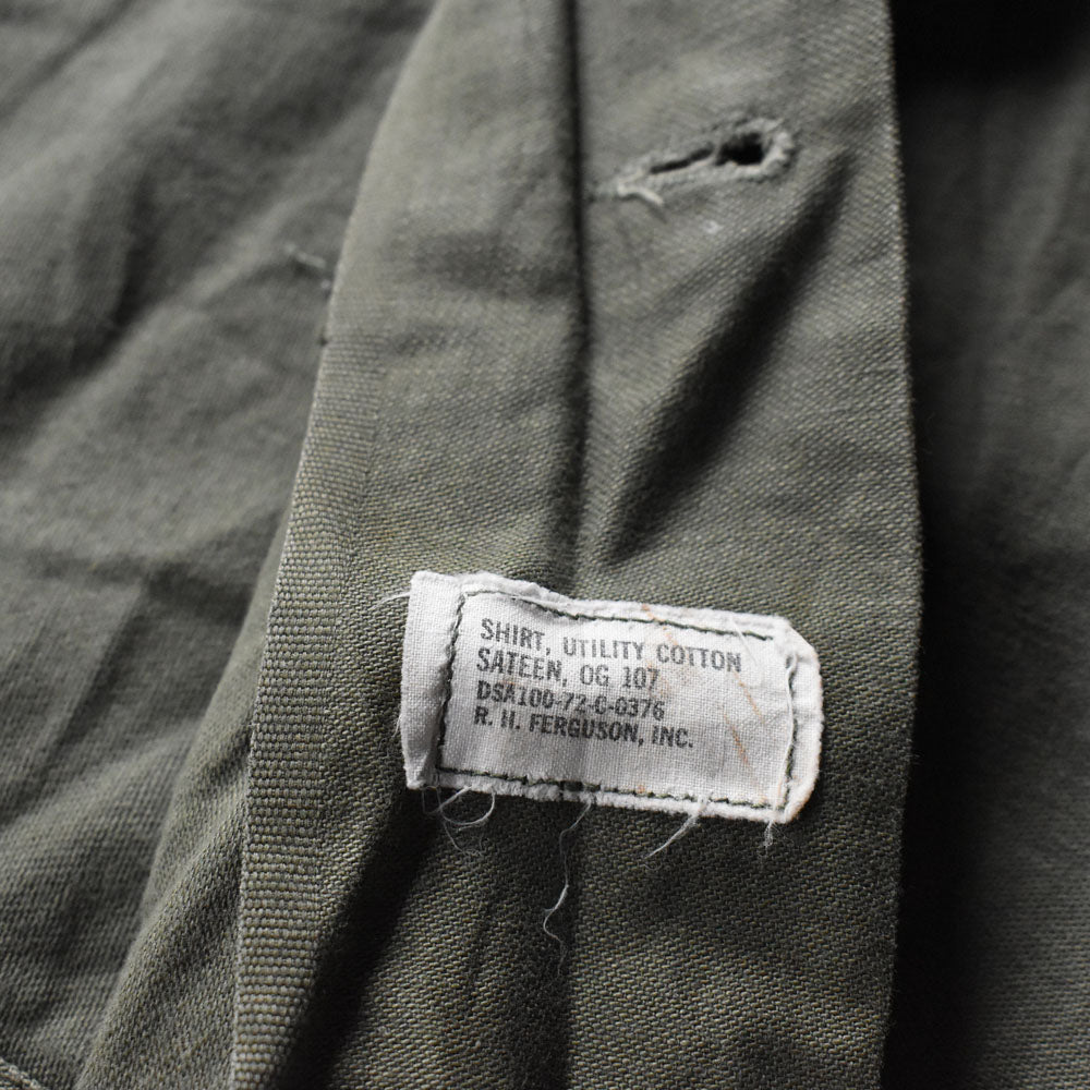 '72 U.S.ARMY ミリタリー ユーティリティシャツ 250327