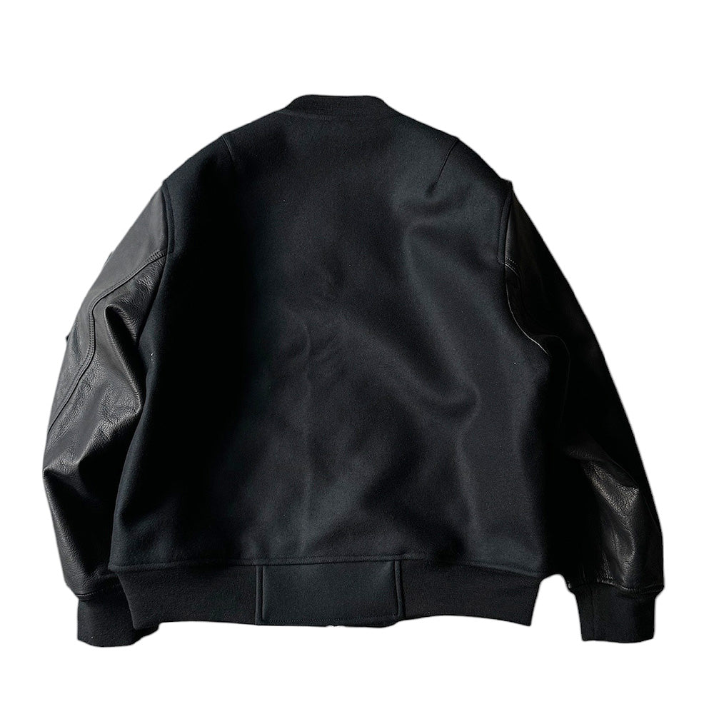 blackmeans レザー×ウール アワードジャケット 945-79TJ404-1 241115H