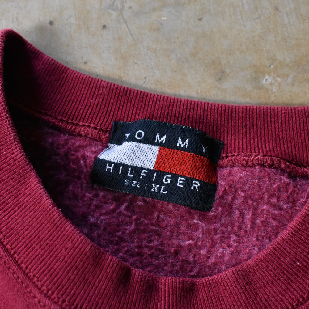 90-00’s ブートレグ TOMMY HILFIGER 刺繍ロゴ スウェット 240916