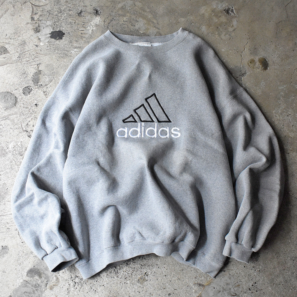 Y2K adidas パフォーマンスロゴ刺繡 スウェット USA製 240205H