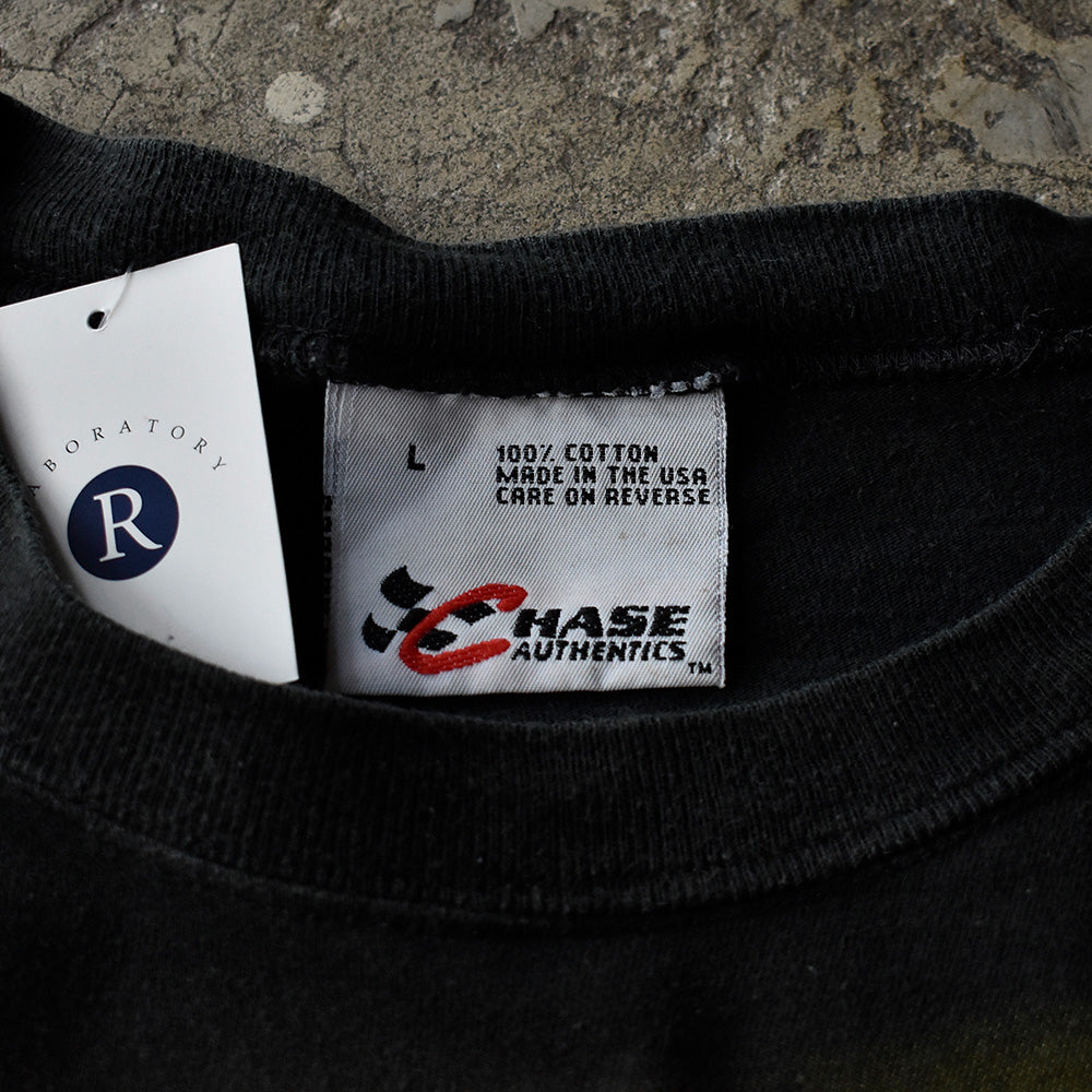 Y2K AOP! CHASE authentics "Tough Competitor" レーシング Tシャツ USA製 250727H