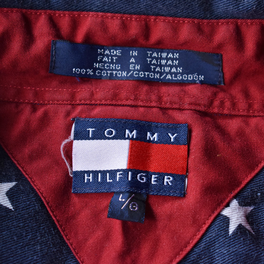 90’s TOMMEY HILFIGER 総柄 ボタンダウンシャツ 240430