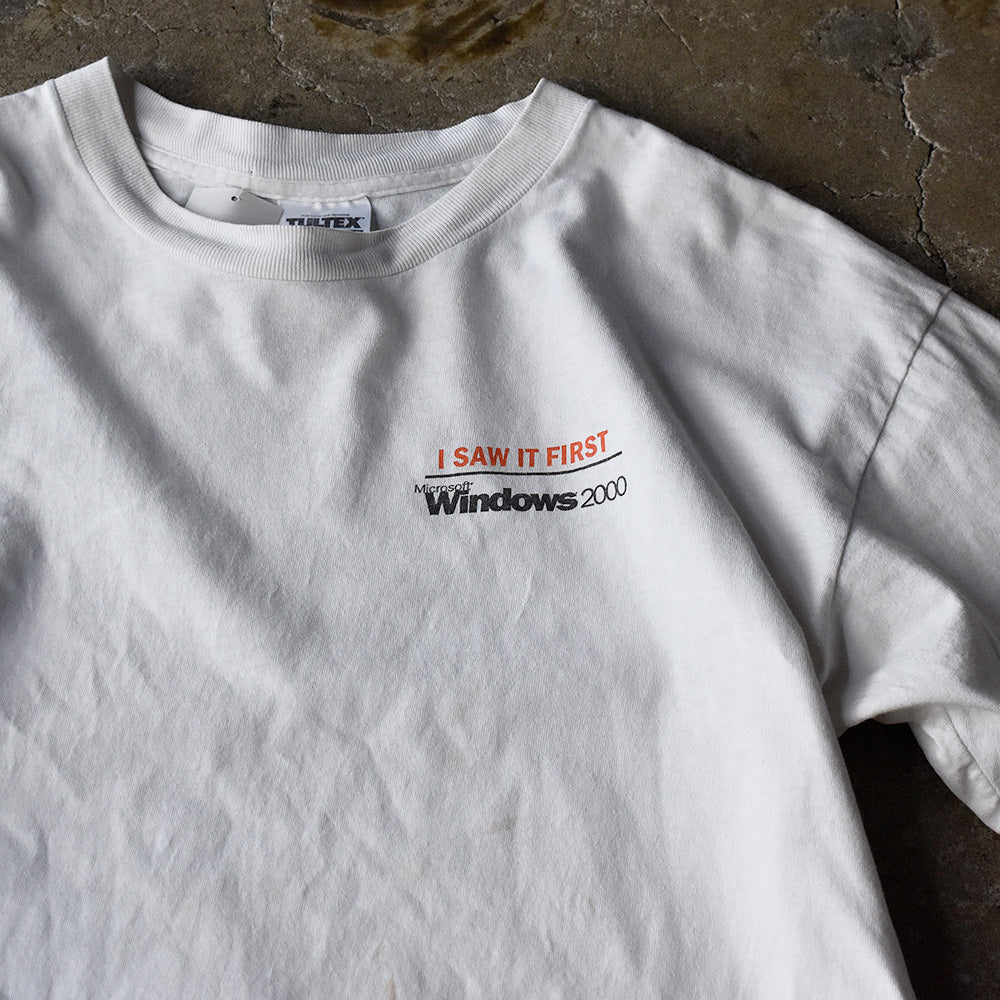 Y2K Microsoft “Windows 2000” Tシャツ 250509H