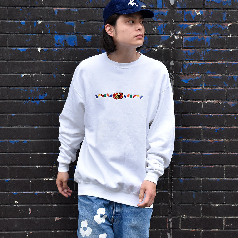 Y2K “Jelly Belly” 企業ロゴ 刺繍 スウェット 240624H