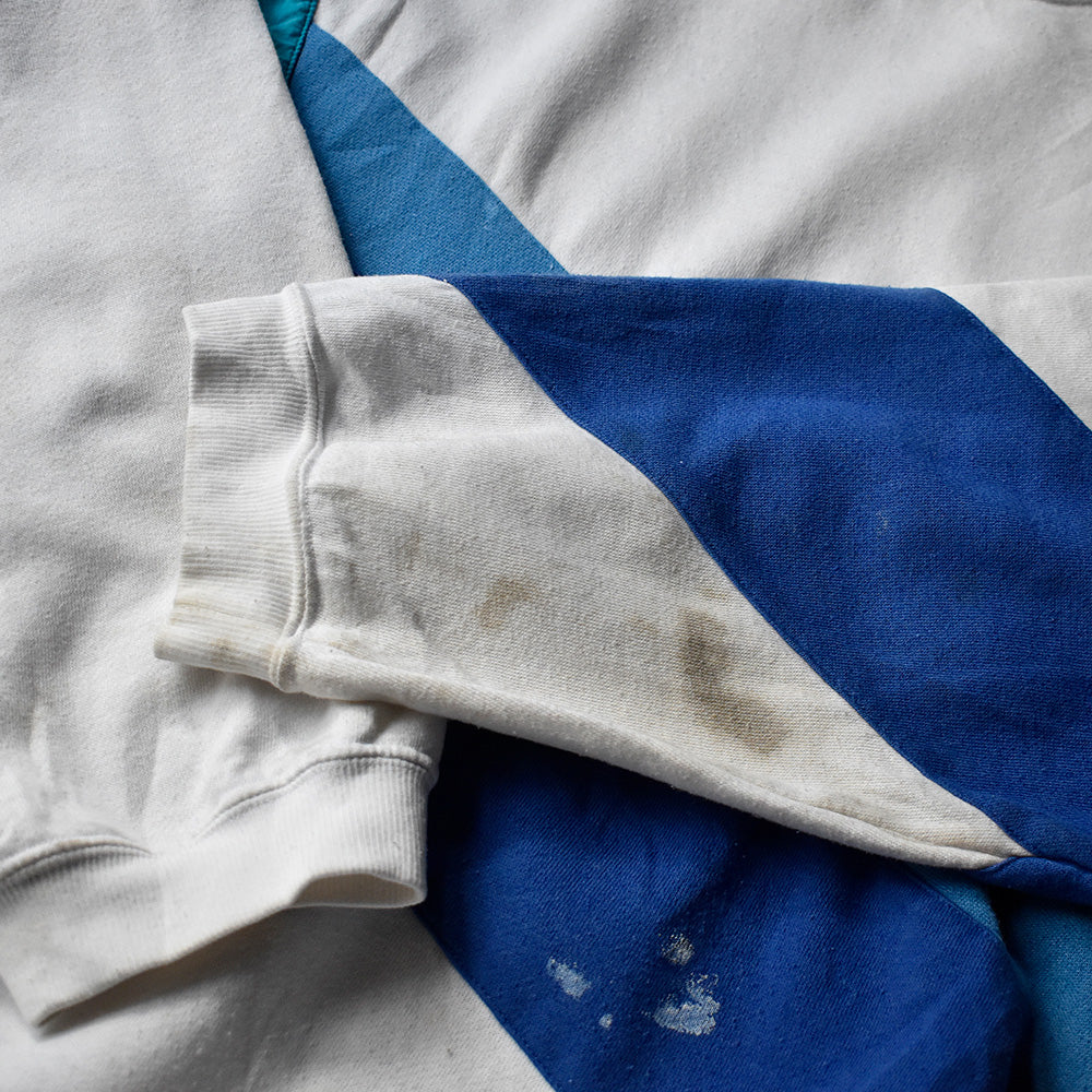 80’s adidas ナイロン切り替え デザイン スウェット 231209H