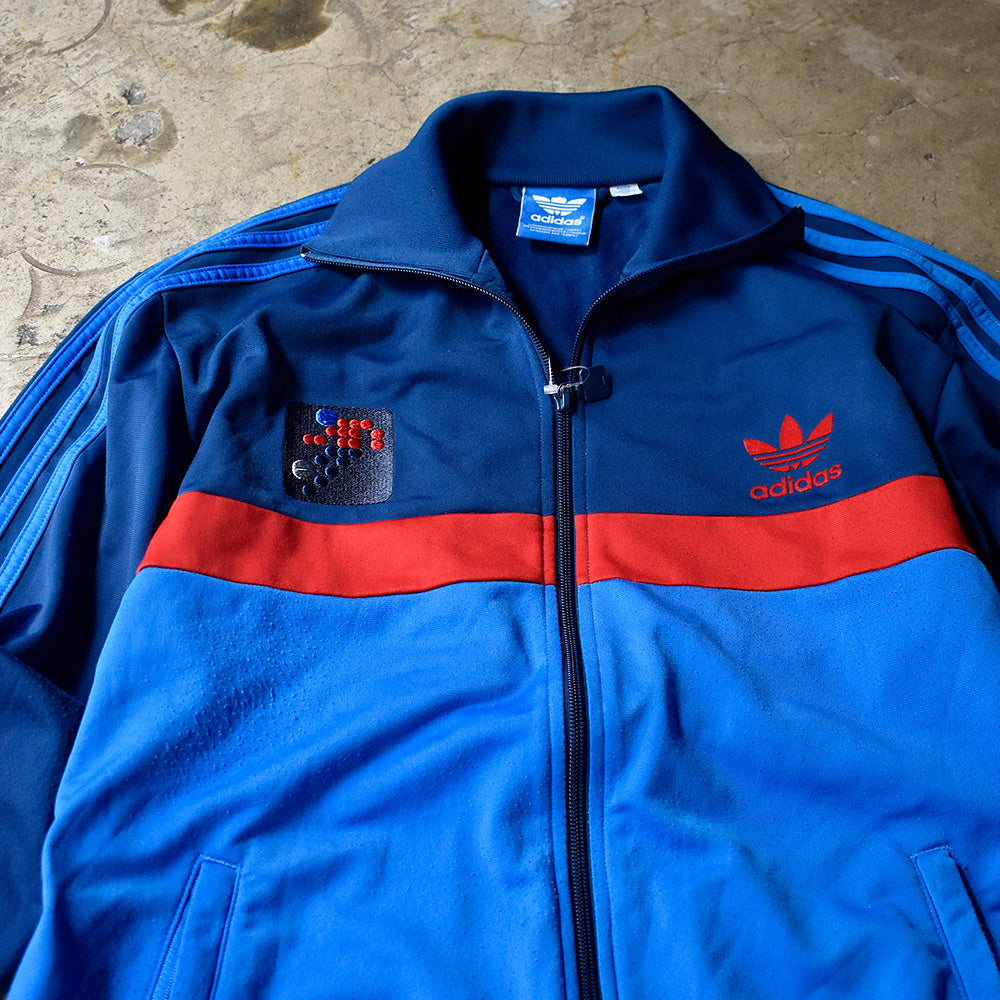 Y2K adidas フットボールワッペン トラックジャケット UKロックカラー! 240524H