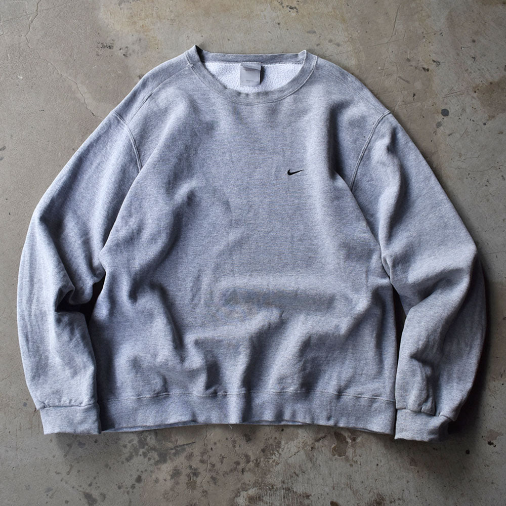 Y2K NIKE/ナイキ small swoosh GRY スウェット USA製 230514