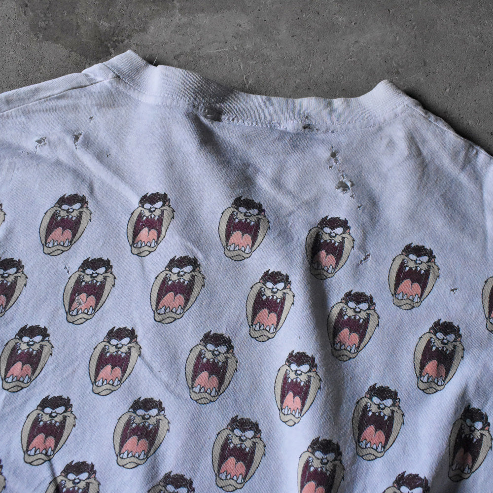 90's Looney Tunes ”TAZ” 総柄 Tシャツ 240421