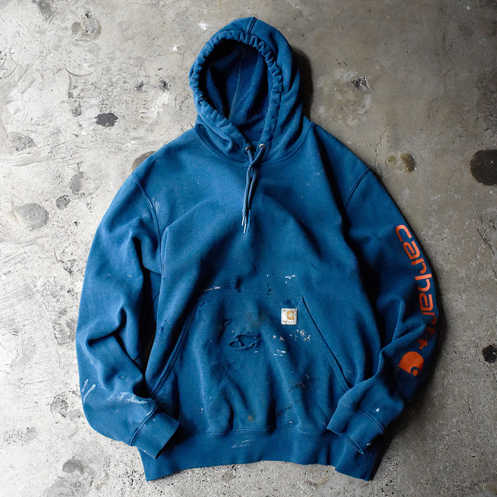 Carhartt ダメージ×ペンキ プルオーバーパーカー 250305H