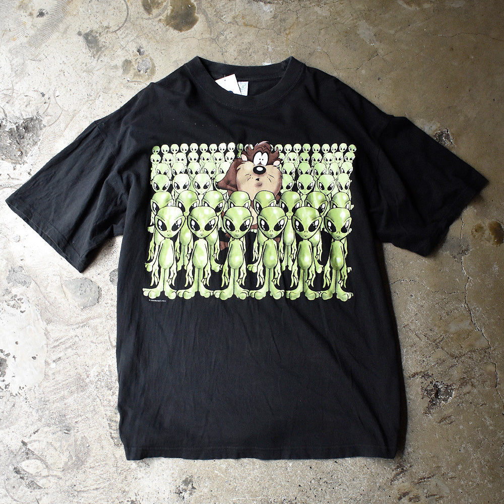 希少デザイン☆90s タスマニアンデビル バイク Tシャツ M 希少デザイン☆90s USA製 タスマニアンデビル バイク Tシャツ L