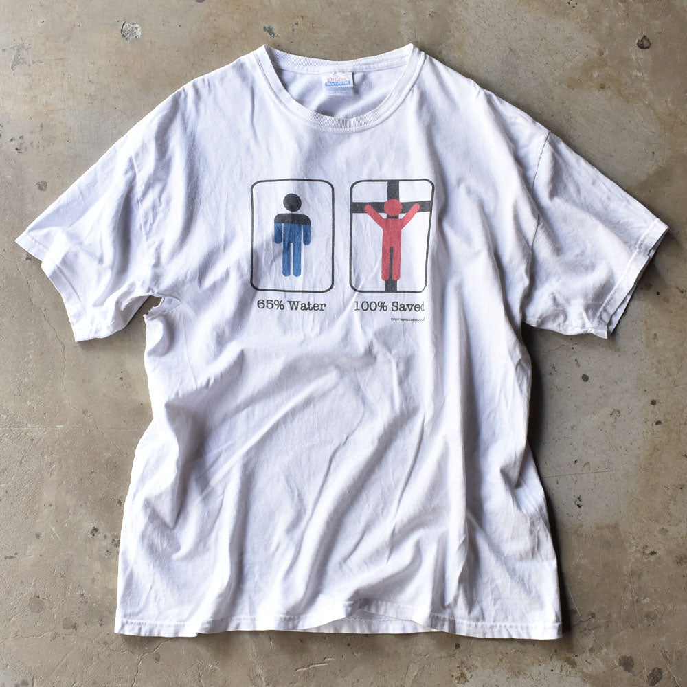 Hanes メッセージ Tシャツ 80s90s Hanes メッセージtシャツ⁄イベントtシャツ USA製 L