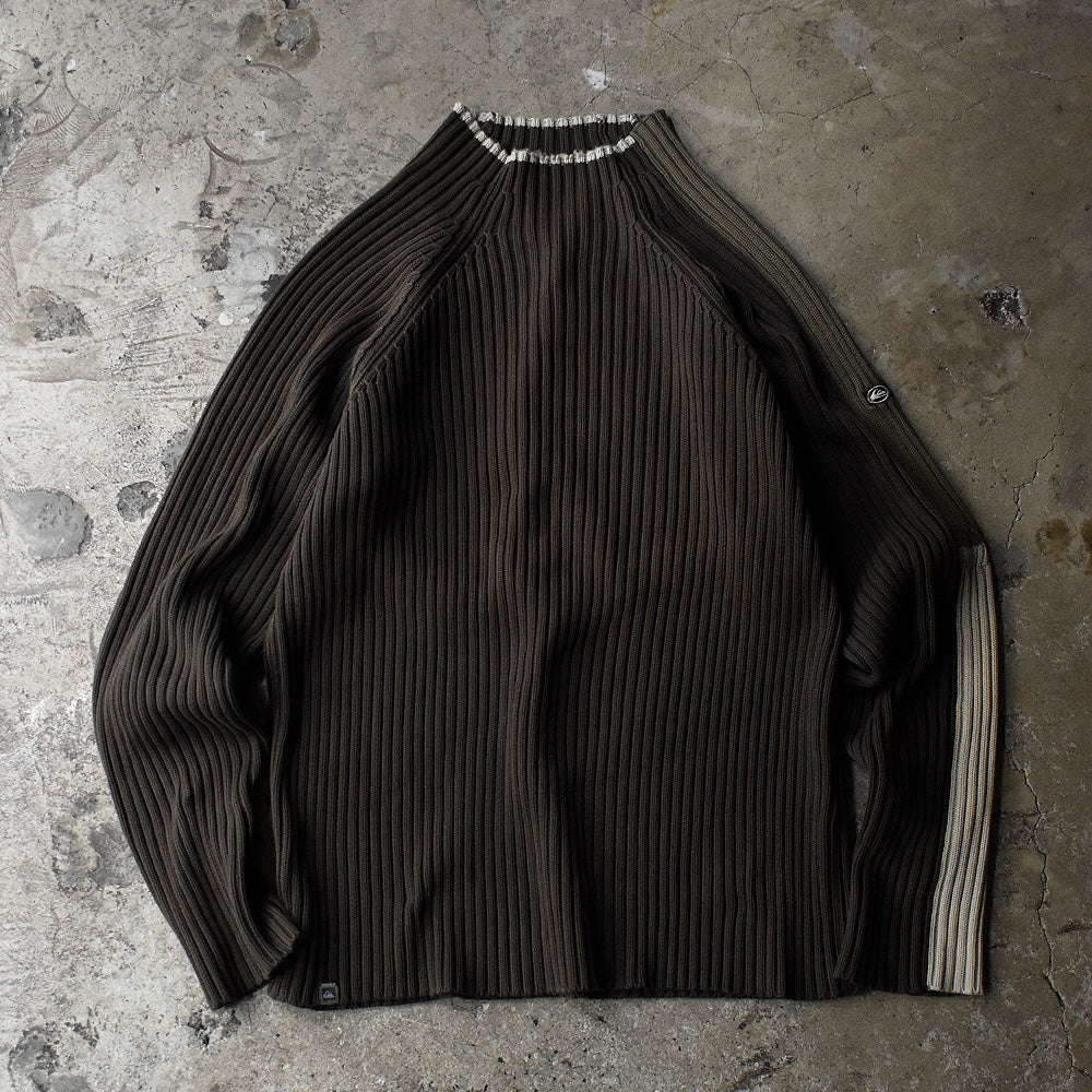 Quiksilver モックネック コットンニットセーター 230919H
