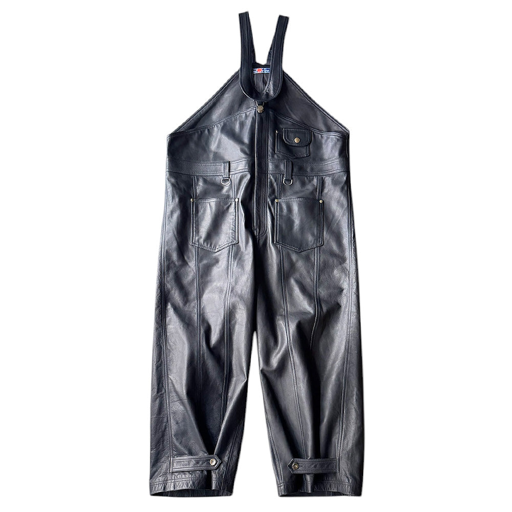 blackmeans レザーオーバーオール 945-79TP221-1 250219H