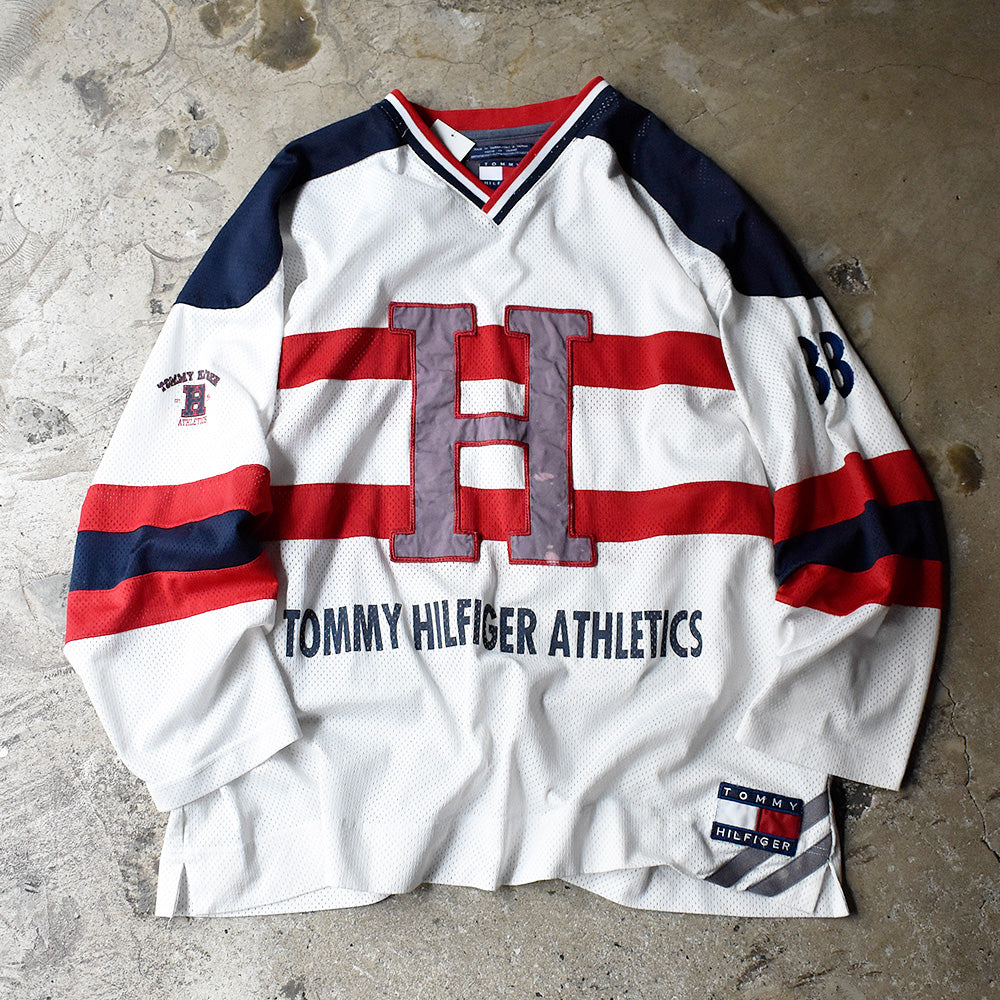 90's TOMMY HILFIGER ホッケーシャツ 240606H