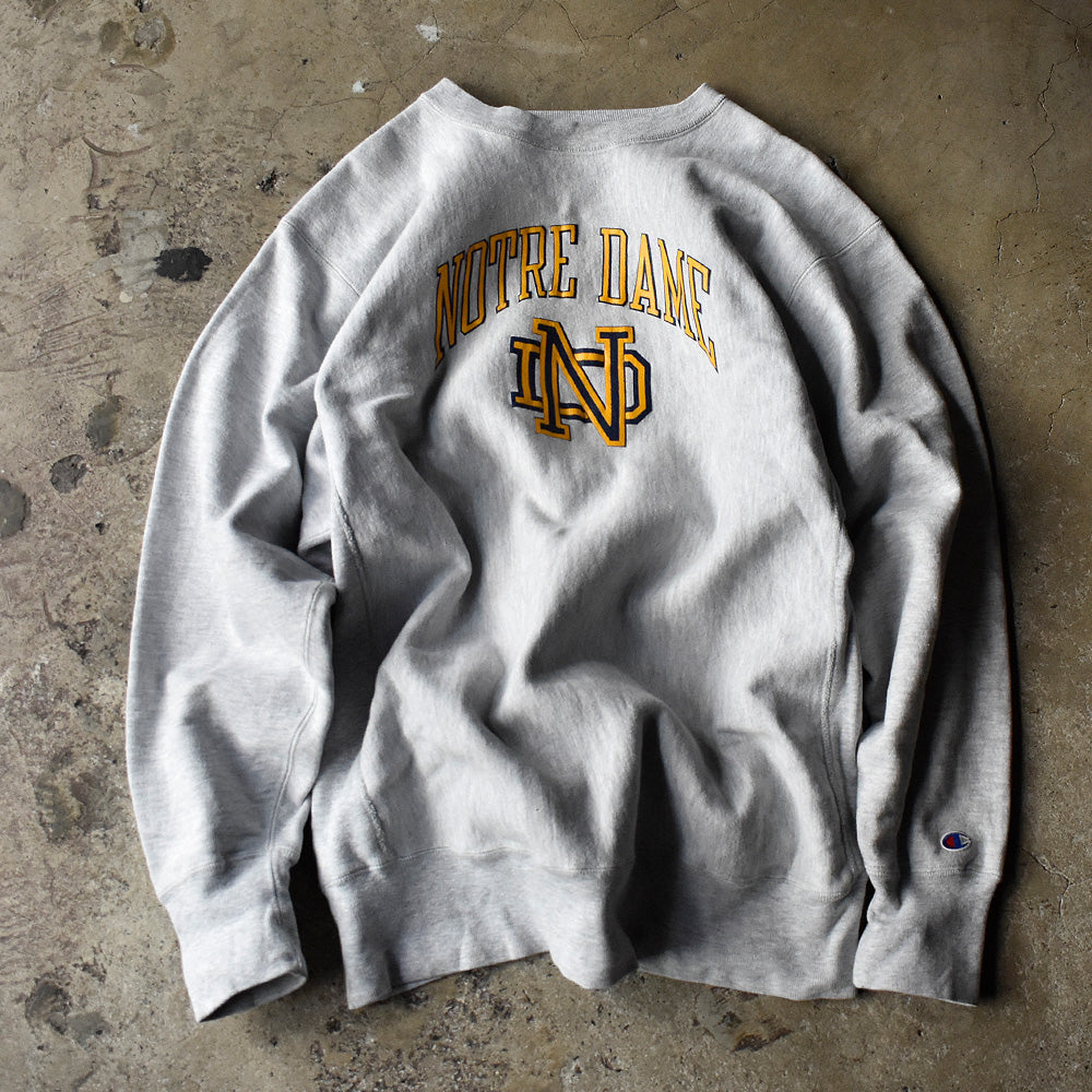 80's Champion “Notre Dame” RWスウェット USA製 240323H