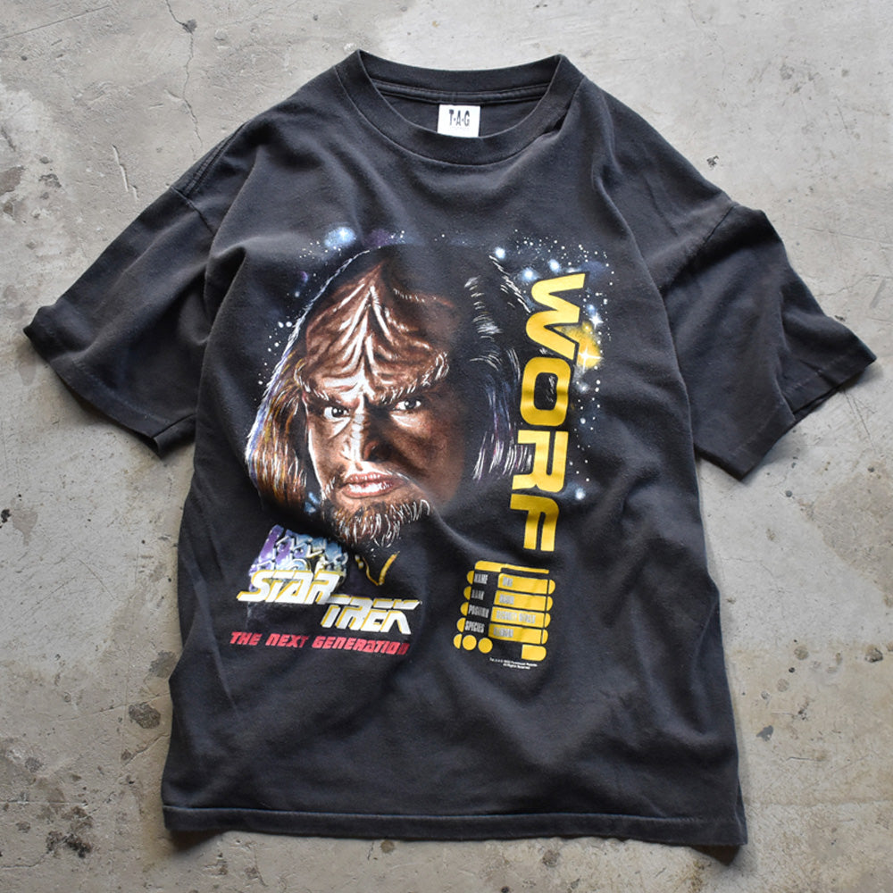 90's　Star Trek : The Next Generation/新スタートレック “Worf” Tシャツ　USA製　230809