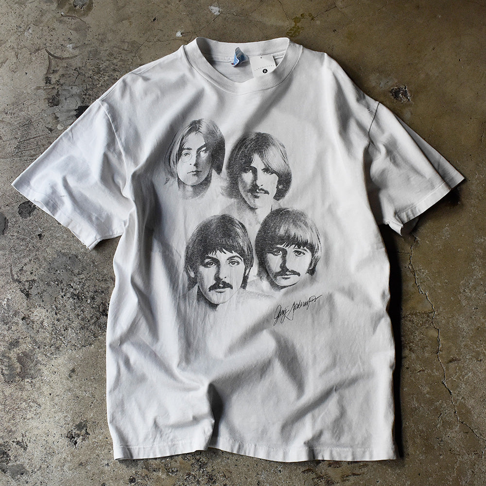 90's The Beatles イラスト art Tシャツ 231206H