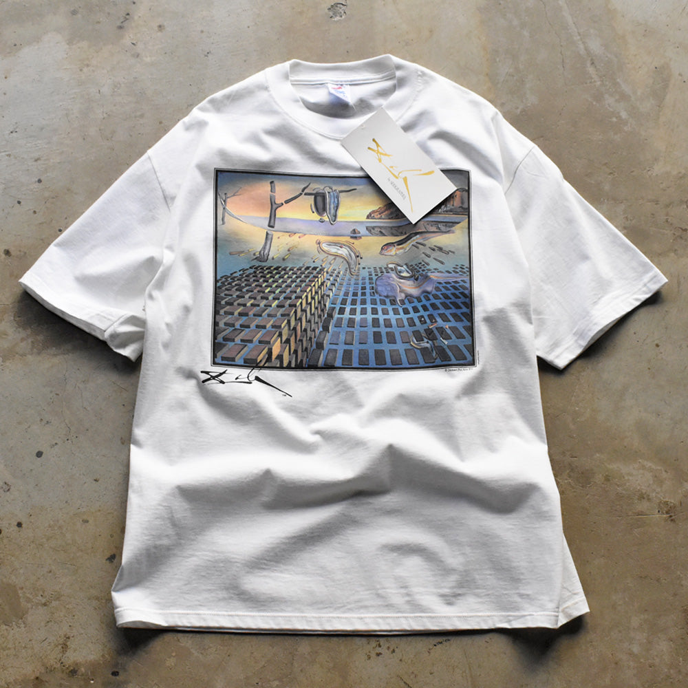 90’s デッドストック! Salvador Dalí “The Disintegration of the Persistence of Memory” アート Tシャツ USA製 250607 (C)
