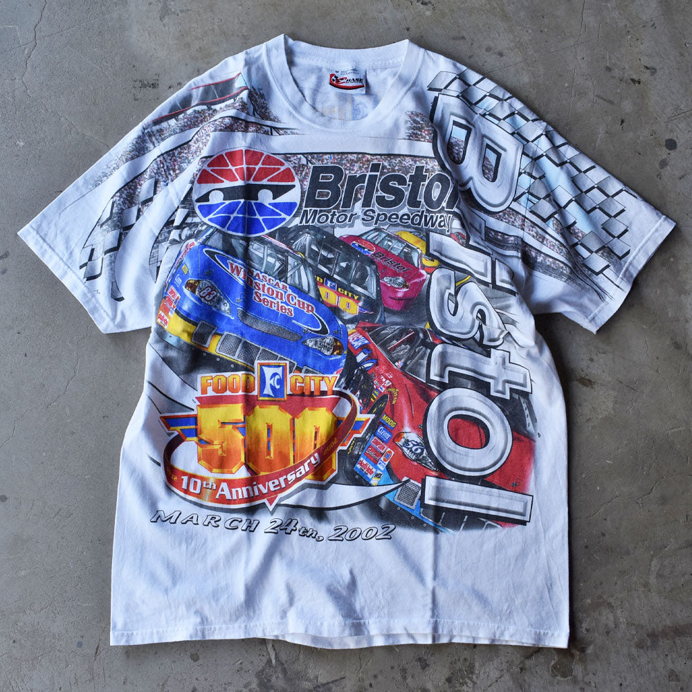 Y2K CHASE AUTHENTICS “Bristol Motor Speedway” AOP！ レーシングT 