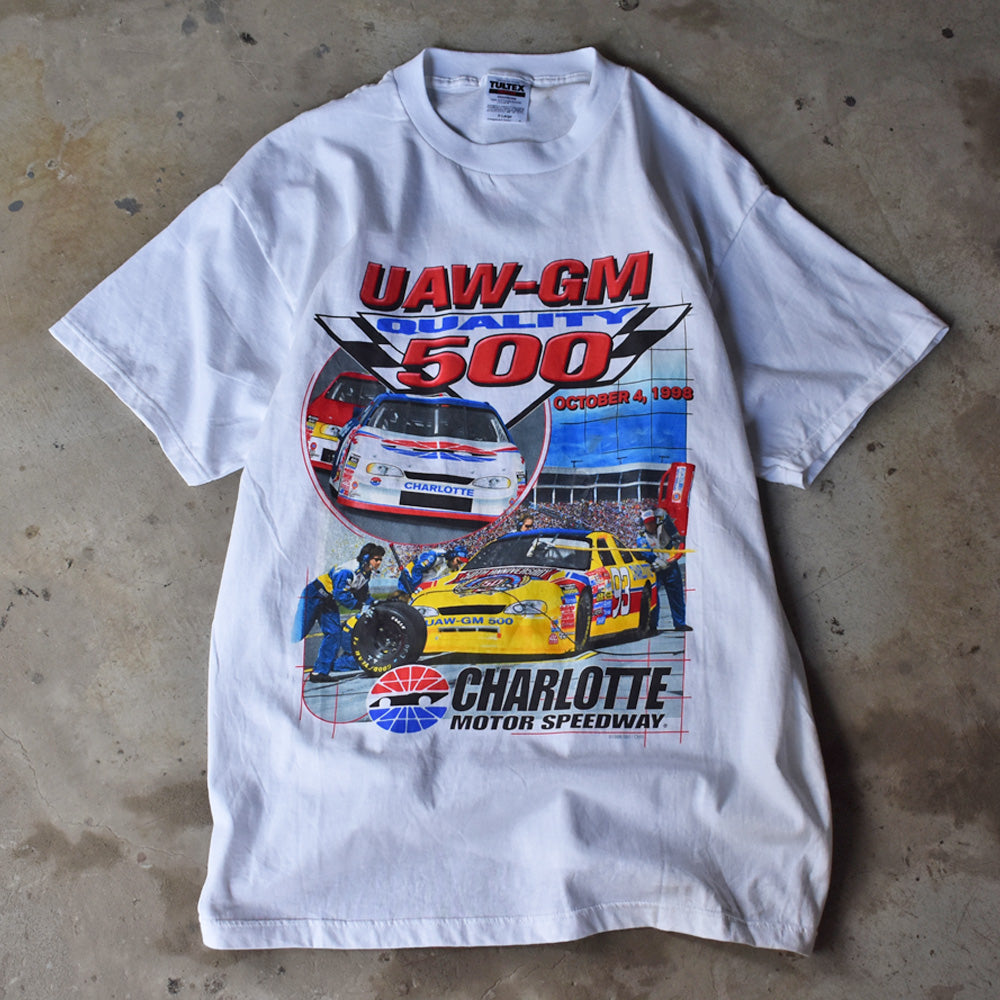 90's デッドストック! Charlotte Motor Speedway “UAW-GM 500” レーシングTシャツ 230608
