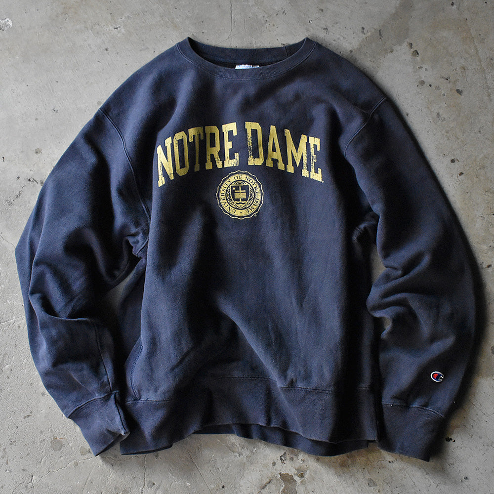 Champion “University of Notre Dame” RWスウェット 231127