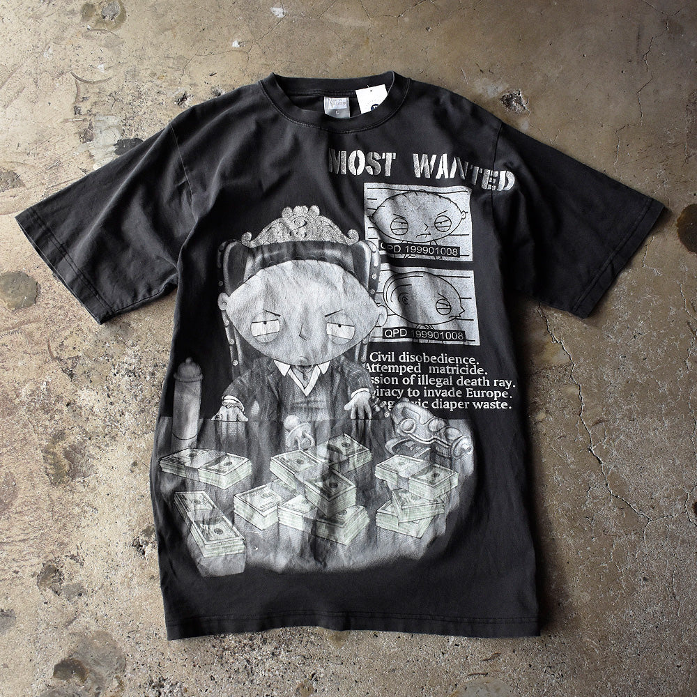 Y2K Family Guy “money” ラメプリント Tシャツ 250509H