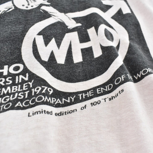 70’s THE WHO "Roars In At Wembley 1979" 限定100枚 ロックTシャツ 261030H
