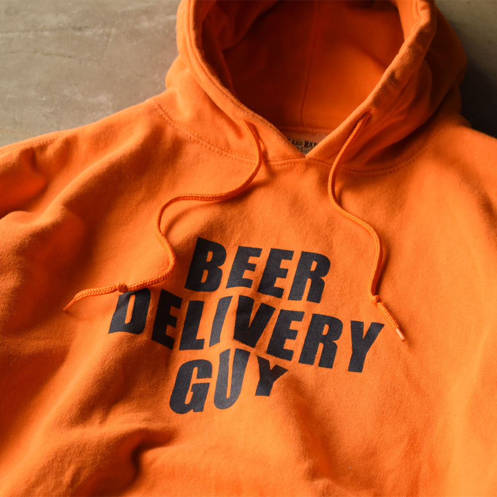 90’s STEVE AND BARRY'S “BEER DELIVERY GUY” ロゴ プルオーバーパーカー 240905