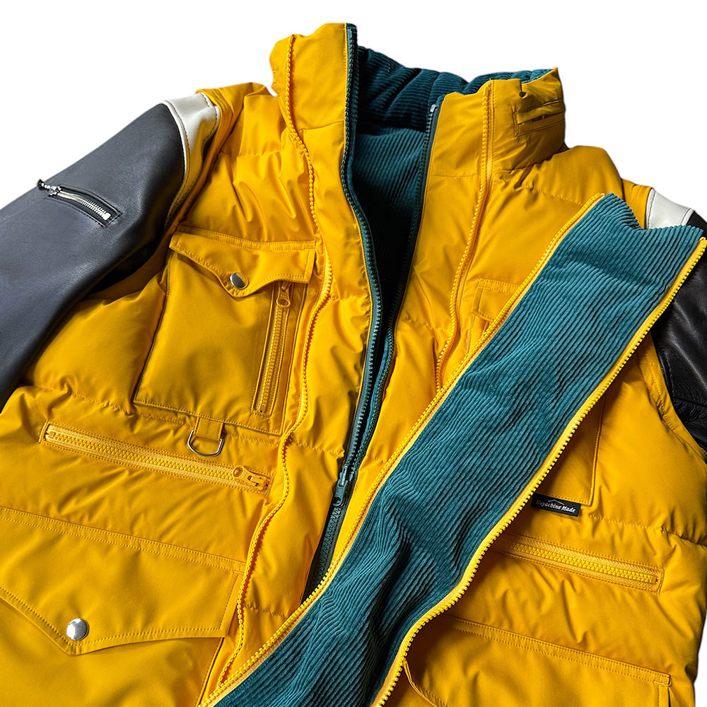 blackmeans×Hayachine Made 2Way リバーシブル レザー×ダウン マウンテンジャケット 945-79TJ400-1 250102H/250128H