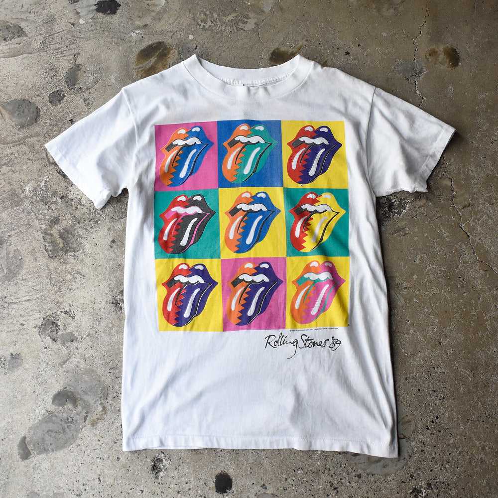 80's The Rolling Stones “Andy Warhol Type” The North American Tour 1989 Tシャツ 250610H