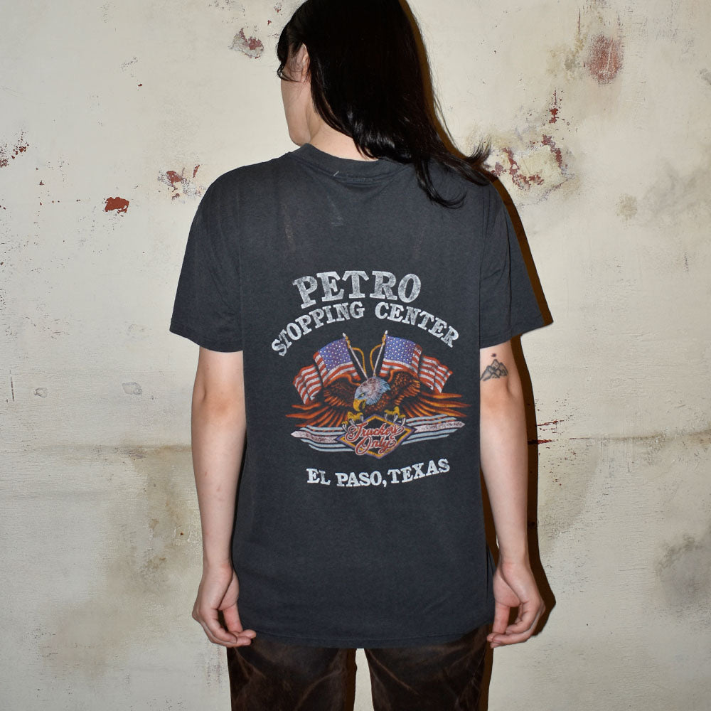 80’s 3D EMBLEM “ON THE ROAD AGAIN” トラッカー バイク Tシャツ250912H