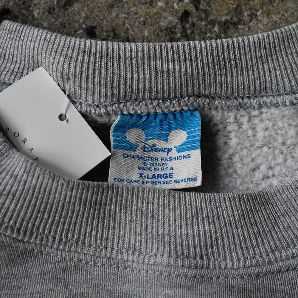 80’s Disney Mickey キャラクター スウェット USA製 250117