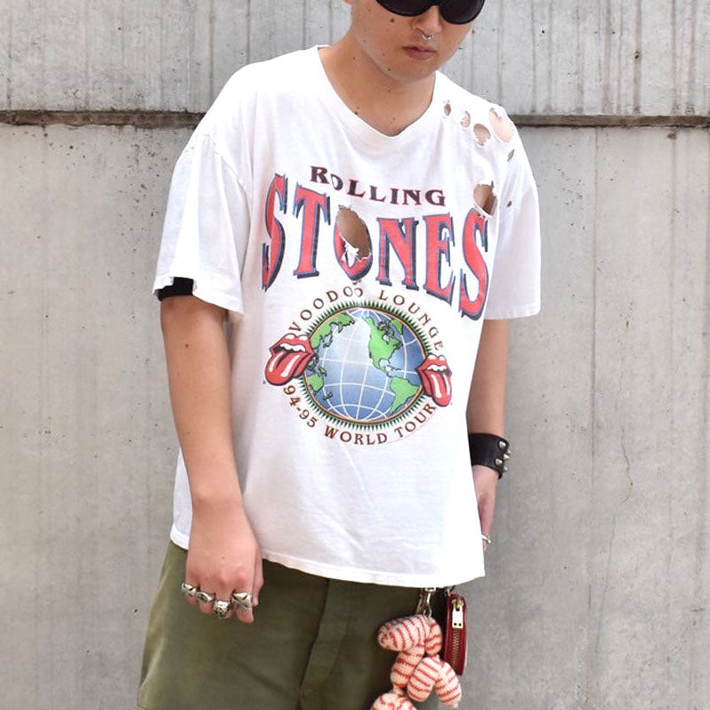 90’s Rolling Stone “VOODOO LOUNGE WORLD TOUR” BORO ロック Tシャツ USA製 250916H