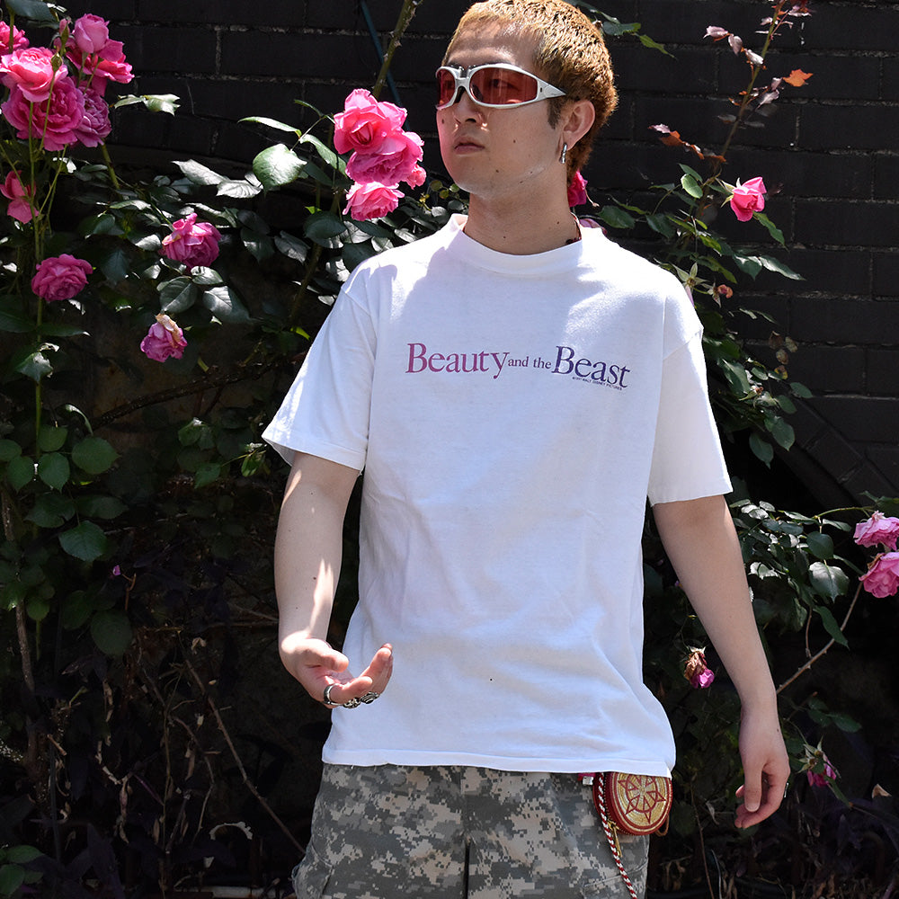 90's Disney “Beauty and the Beast“ Tシャツ USA製 250519H